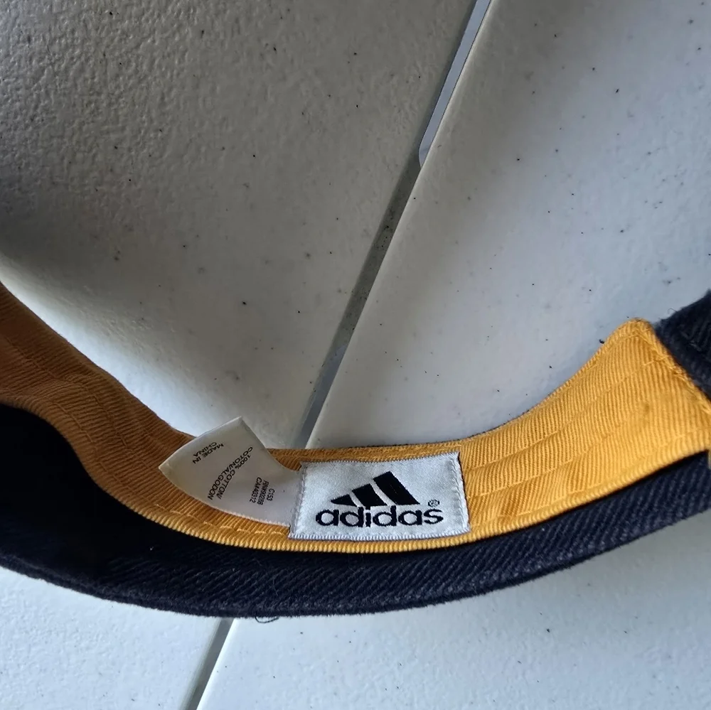 Adidas Retro blue yellow Adjustable Strap Visor Unisex
